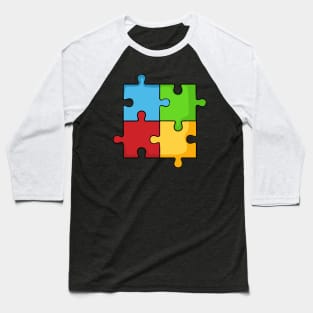 Autism Awareness Puzzle Baseball T-Shirt